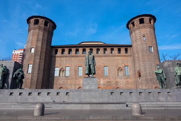 Acaja Castle Front View Turin Italy — Stock Photo, Image