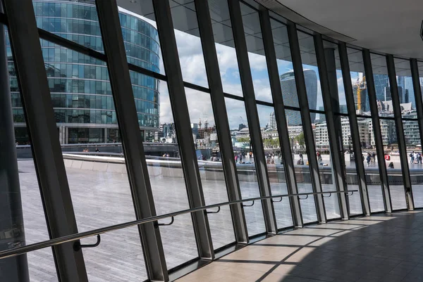 Londra Mayıs 2018 Belediye Binası Nın Görünümü Bina Yüzey Alanını — Stok fotoğraf