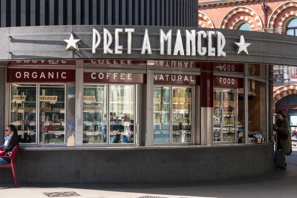 London Vereinigtes Königreich Mai 2018 Ein Krippenrestaurant Pret Manger Ist — Stockfoto