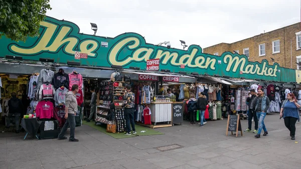 London Június 2018 Camden Town Market Híres Alternatív Kultúra Üzletek — Stock Fotó