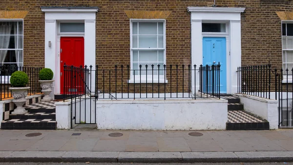 Building Colored Doors London Royalty Free Stock Photos