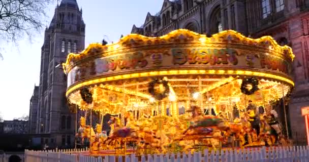 Londres Royaume Uni Circa Janvier 2018 Corousel Devant Musée Histoire — Video