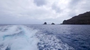 BASTIA, FRANCE - 6 Temmuz 2016: Moby hatları feribotu Bastia 'dan İtalya' daki Livorno 'ya.