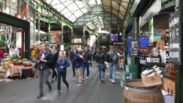 Imagens Pessoas Mercado Londres — Vídeo de Stock