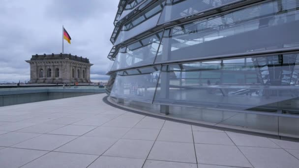 Berlín Circa Julio 2017 Vista Cúpula Del Reichstag Cúpula Del — Vídeo de stock