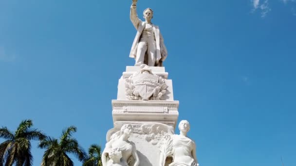 Havana Cuba Martie 2019 Statuia Lui Jos Mart Eroul Național — Videoclip de stoc