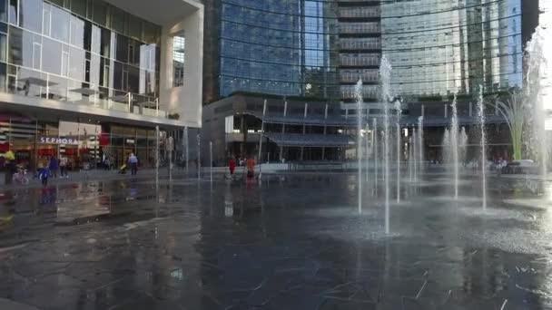 Milano Italia Circa Settembre 2017 Moderno Edificio Vicino Piazza Gae — Video Stock