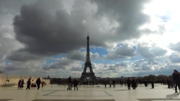 Torre Eiffel París Francia — Vídeo de stock