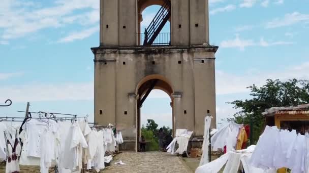 Torre Manaca Iznaga Valle Los Azucareros Valle Los Ingenios Trinidad — Vídeo de stock