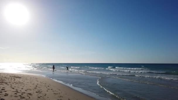 Panoramic Image Ocean Cuba High Resolution Image Made Different Photos — Stock Video