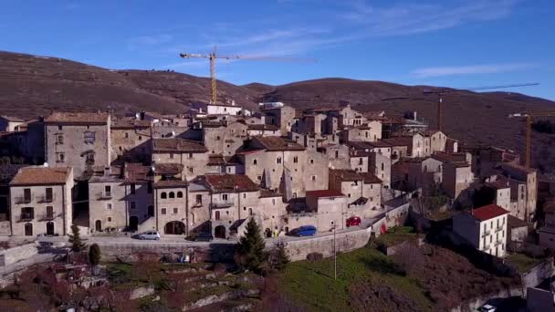 Санто Стефано Сесезіо Видом Море Невелике Селище Регіоні Абруццо Італії — стокове відео