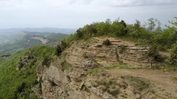 Aérien Monte Montagne Vue Sur Adone Bologne Italie — Video
