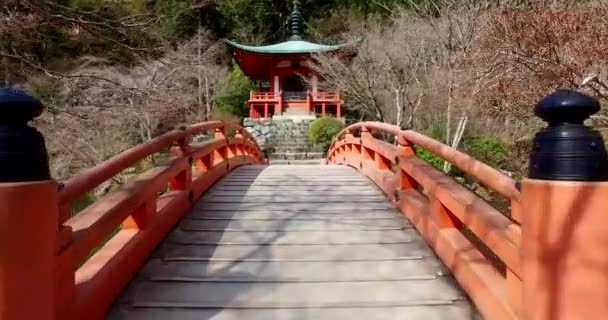 Daigo Temple Vintern Kyoto Japan — Stockvideo
