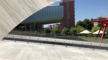 Bologna, İtalya - Temmuz, 2018: Direk müzesi, çok amaçlı merkez ve sergi alanı