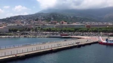TIME LAPSE: Bastia harbour view from ferry.