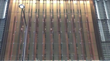 NEW YORK CITY - MAY 2015: One World Trade Center (Freedom Tower) view from base to top. It is the tallest structure in New York City.