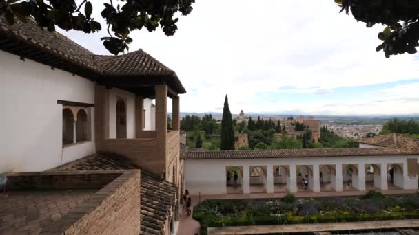 Granada Spanien Juni 2018 Alhambra Palast Unesco Stätte Granada Andalusien — Stockvideo