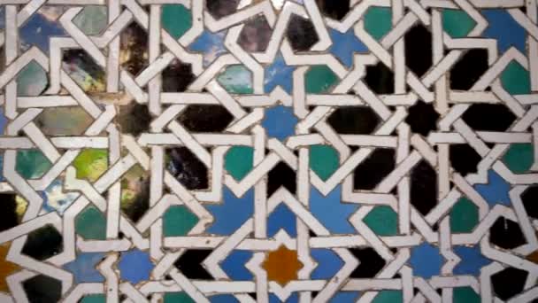 Sevilla Spain June 2018 Tile Alcazar Palace 阿尔卡萨 Alcazar 是一个中世纪的沙皇 — 图库视频影像