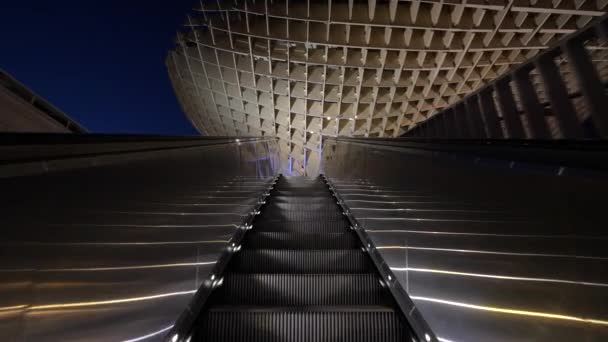 Seville Spain June 2018 Metropol Parasol Designed German Architect Jurgen — Stock Video