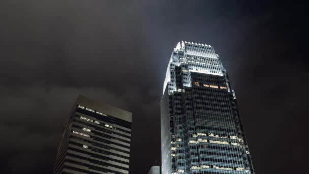 Tokio Japón Circa Marzo 2017 Luces Nocturnas Ciudad Imágenes Edificios — Vídeo de stock