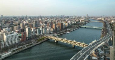 Time LAPSE: gündüz Tokyo silueti.