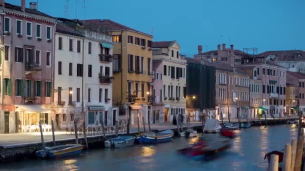 Blick auf den Kanal. Venedig, Italien — Stockvideo