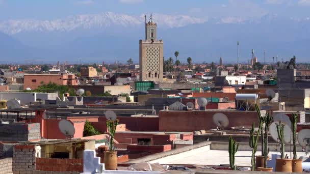 Felvétel Marrakech Óvárosáról — Stock videók