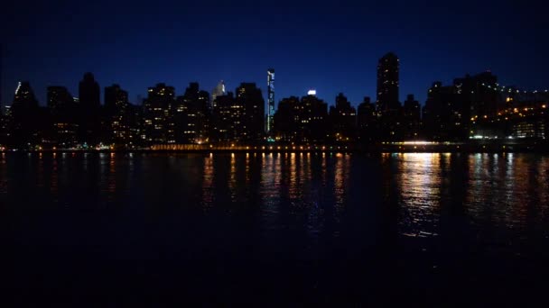 New York ville Manhattan skyline — Video