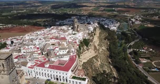 Vue Aérienne d'Arcos de la Frontera, Andalousie, Espagne 