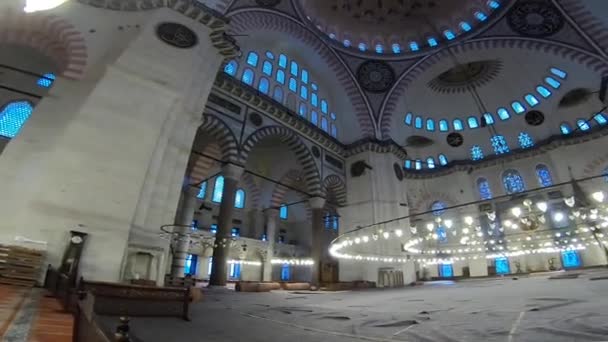 Istanbul Turquía Abril 2018 Vista Interior Tumba Del Sultán Ahmed — Vídeos de Stock