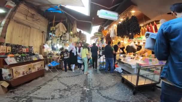 Istanbul Turchia Circa Aprile 2018 Gran Bazar Più Grandi Antichi — Video Stock