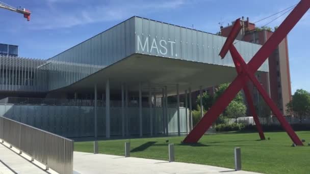 Bologna Itália Julho 2018 Museu Mastro Centro Multiúso Espaço Exposição — Vídeo de Stock