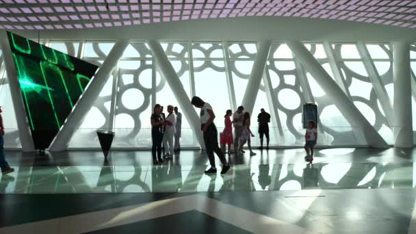 2018年10月 迪拜框架内部景观 迪拜框架是扎贝尔公园的建筑地标 — 图库视频影像