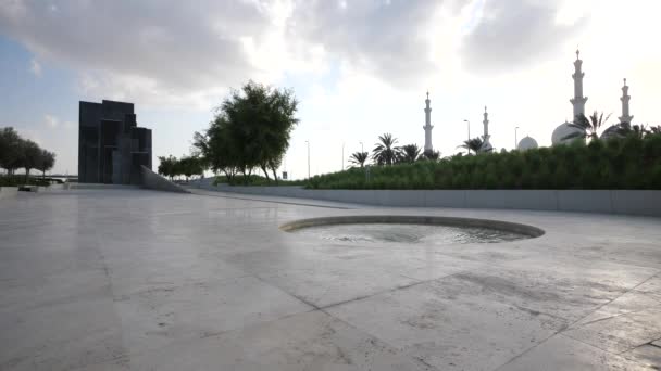 Abu Dhabi Uae Οκτωβριοσ 2018 Πανοραμική Θέα Του Μνημείου Wahat — Αρχείο Βίντεο