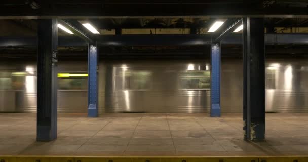 New York City Juni Bilder Tunnelbanan Staden — Stockvideo