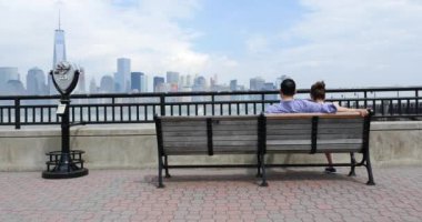 Long Island silueti. New York Şehri.