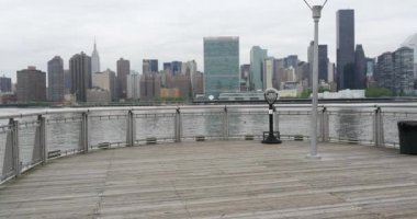 Long Island silueti. New York Şehri.