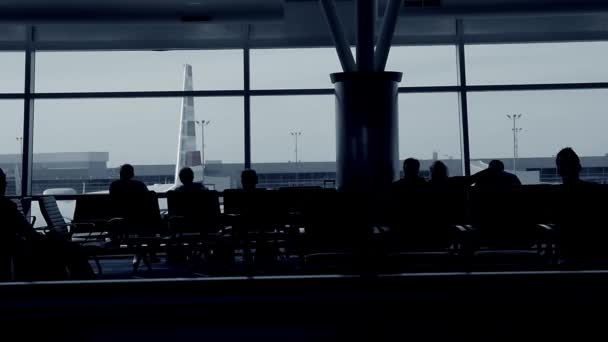 New York City Květen 2015 Lidé Mezinárodním Letišti Johna Kennedyho — Stock video