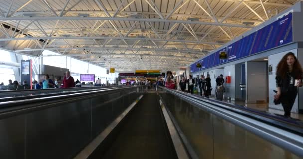 New York City Mai 2015 Des Gens Intérieur Aéroport International — Video