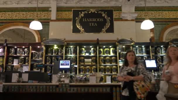 Londres Royaume Uni Circa Juin 2015 Harrods Food Store Harrods — Video