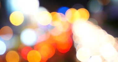 deoşlu renkli trafik ışıkları, bokeh hareketli