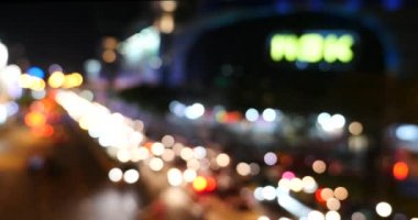 deoşlu renkli trafik ışıkları, bokeh hareketli