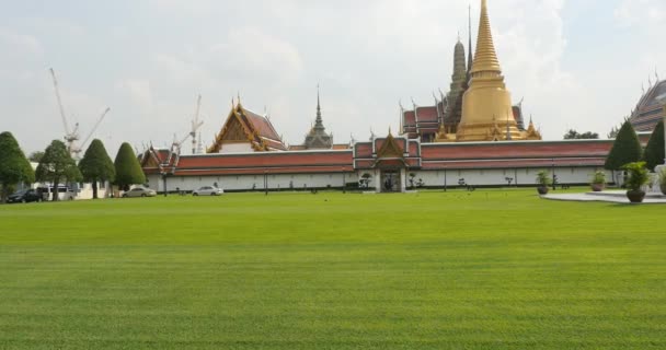 Tradycyjnej Tajskiej Architektury Grand Palace Bangkok Tajlandia — Wideo stockowe