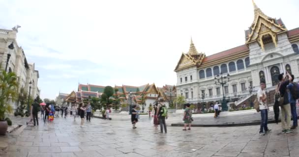 Architektura Szczegó Thai Rozci Gacz Wielki Pałac Bangkok Tajlandia — Wideo stockowe