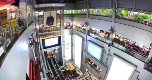 Bangkok Thailand Novembro 2015 Roupas Objetos Dentro Shopping Center Mbk — Vídeo de Stock