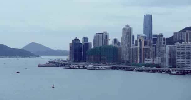 Hong Kong China November 2015 View Icc International Commerce Centre — Stock Video