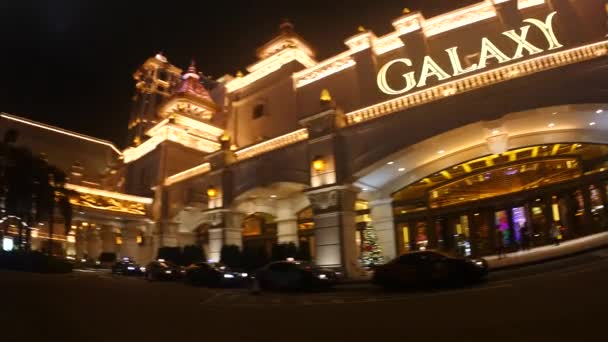 Macau Cina Novembre 2015 Galaxy Macau Grand Casino Ingresso Complesso — Video Stock