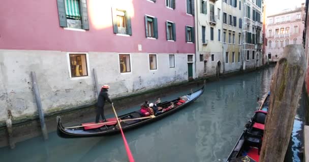 Typisch Kanaal Van Venetië Italië — Stockvideo