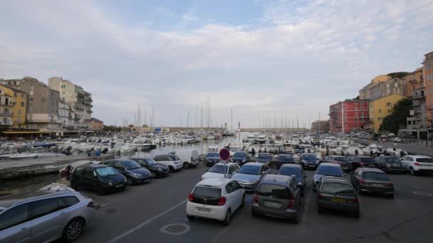 Bastia Francja Lipiec 2016 Widok Stary Port Dzień — Wideo stockowe