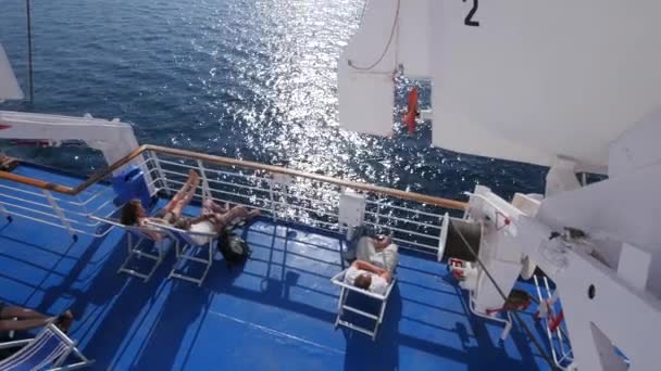 Bastia Frankrijk Juli 2016 Veerboot Van Bastia Naar Livorno Italië — Stockvideo